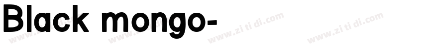 Black mongo字体转换